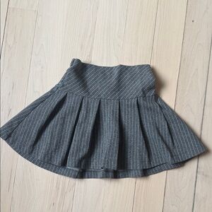 Zara Gray Pinstripe Kids Skirt